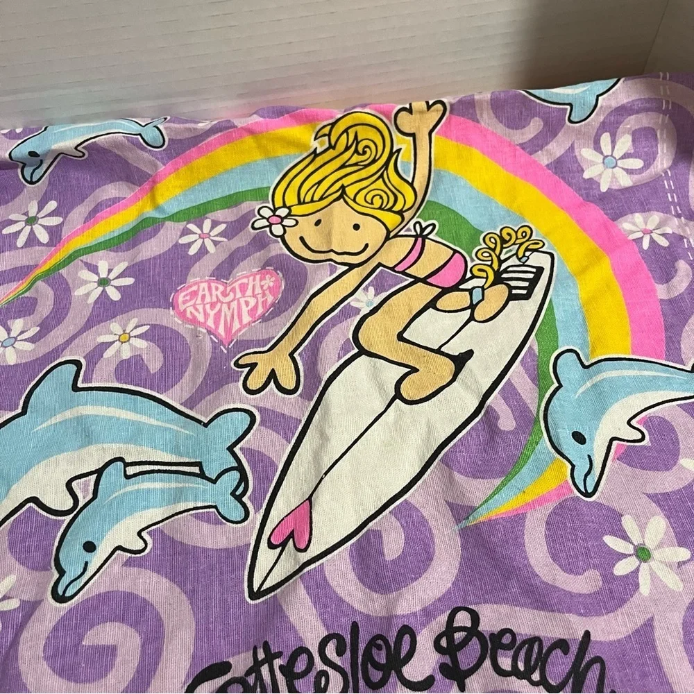 Earth Nymph Cottesloe Beach Australia Surfer Girl Travel Tea Dish Towel